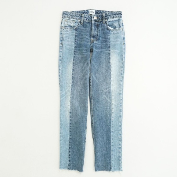 BDG Urban Outfitters Jessye Two Tone Blue Cargo Jeans Womens Size 25 x 32 - Picture 1 of 12